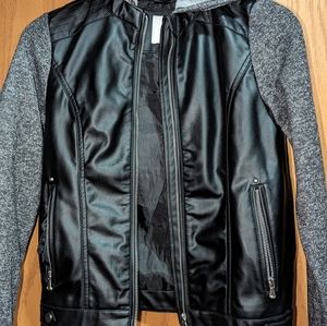 Kid's faux leather jacket